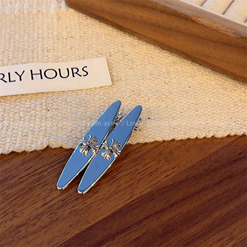 Wholesale Metal Style Retro Cross Duckbill Hair Clip